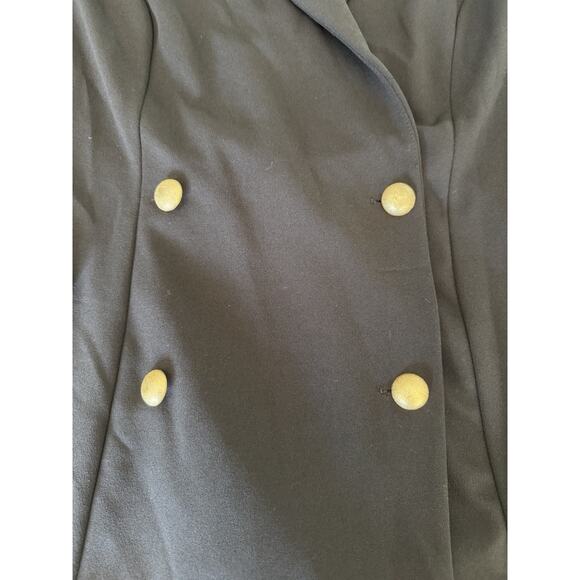 Fashion Nova Womens Double Breasted Black Knit Jacket Blazer Sz 1X - Picture 6 of 9